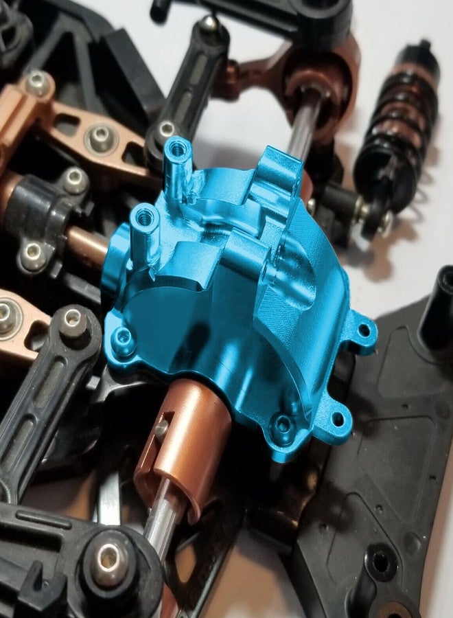XBERSTAR Differential Cover for Tamiya TT02 TT02D TT02B TT02RR TT02FT 1/10 RC Aluminum Alloy Differential Front and Rear Upper Cover Upgrade Parts (Blue) - Image 2